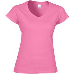 Gildan Soft Style Short Sleeve V-Neck T-shirt - Azalea