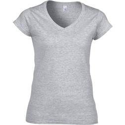 Gildan Soft Style Short Sleeve V-Neck T-shirt - Sport Grey
