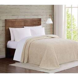 Brooklyn Loom Marshmallow Sherpa Blankets Beige (228.6x172.72)