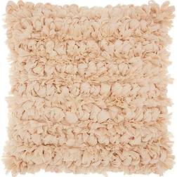 Mina Victory Bohemian Loop Shag Complete Decoration Pillows Beige (50.8x50.8)