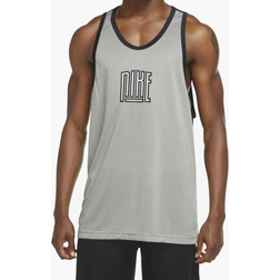 Nike Dri-FIT Basketball Jersey Men - Gray Heather/Black/Black/White