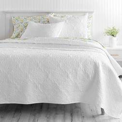 Martha Stewart Tessa Quilts White (228.6x228.6)