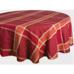 Design Imports Harvest Wheat Jacquard Tablecloth Orange (177.8x)