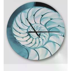 Design Art Oversized Coastal Wall Clock 23"