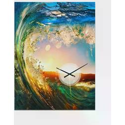 Design Art Oversized Coastal Wall Clock 30"