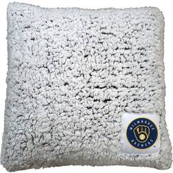 Logo Brands Milwaukee Brewers Frosty Sherpa Pillow