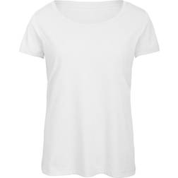 B&C Collection Women's Triblend Short-Sleeved T-shirt - White