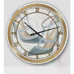 Design Art Posh & Luxe Oversized Metal Wall Clock Wall Clock 23"