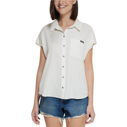 Calvin Klein Dolman-Sleeve Shirt - White