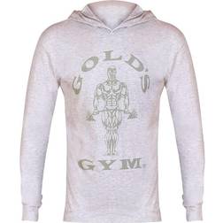 Golds Gym Hoodie Men - White Marl