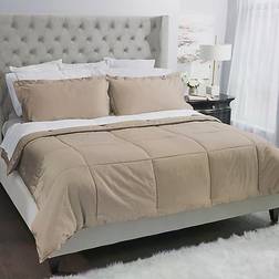 Covermade Easy Bed Making Down Alternative Bedspread Beige (233.68x223.52)