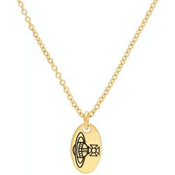 Vivienne Westwood Tag Pendant Necklace - Gold