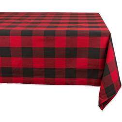 Design Imports Buffalo Check Tablecloth Red (213.36x152.4)