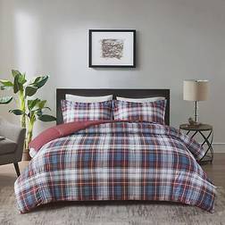 Madison Park Essentials Parkston Bedspread Red (228.6x218.44cm)