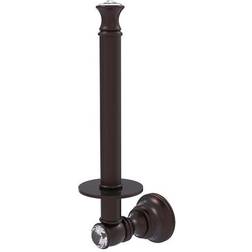 Allied Brass Carolina Crystal Oil Rubbed Bronze Upright Toilet Paper Holder (CC-24U-ABZ)