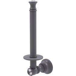 Allied Brass Carolina Crystal Oil Rubbed Bronze Upright Toilet Paper Holder (CC-24U-GYM)