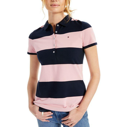 Tommy Hilfiger Striped Piqué Polo Shirt - Bridal Rose