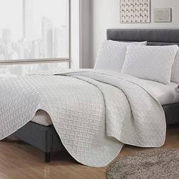 VCNY Home Nina Quilts White (228.6x228.6)