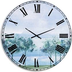 Design Art Tree Across the Lake Wall Clock 23"