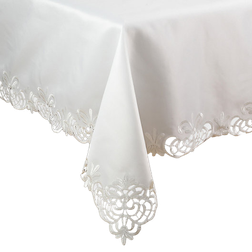 Saro Lifestyle Arabella Tablecloth White (264.16x177.8)