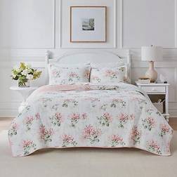 Laura Ashley Honeysuckle Quilts Pink (228.6x228.6)