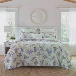 Laura Ashley Keighley Quilts Purple (228.6x228.6)