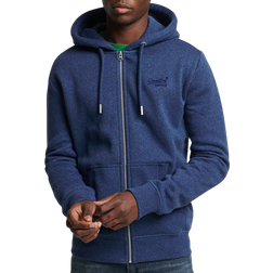 Superdry Vintage Logo Zip Hoodie - Blue