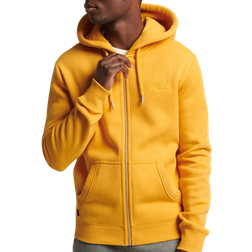 Superdry Vintage Logo Zip Hoodie - Yellow