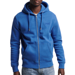 Superdry Vintage Logo Zip Hoodie - Dark Blue