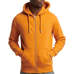 Superdry Vintage Logo Zip Hoodie - Yellow