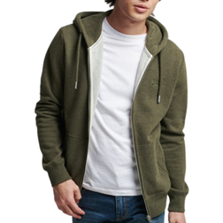 Superdry Vintage Logo Zip Hoodie - Green