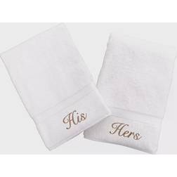 Linum Home Textiles His and Hers Guest Towel White (76.2x40.64)