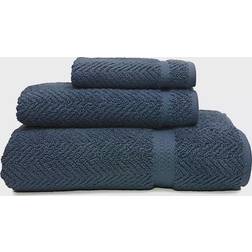 Linum Home Textiles Herringbone Bath Towel Blue (137.16x68.58)