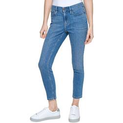 Calvin Klein Petite High Rise 27" Skinny-Leg Jeans - Laguna