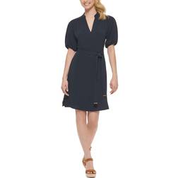 Tommy Hilfiger Women's Balloon-Sleeve Dress - Sky Captain