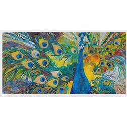 Trademark Global Elizabeth St Hilaire Percy Peacock Wall Decor 49x37"