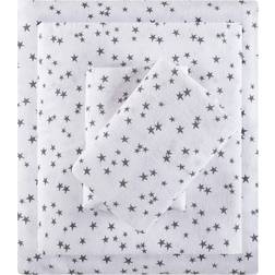Intelligent Design Stars Bed Sheet White, Black (259.08x167.64)