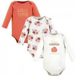 Hudson Cotton Long-Sleeve Bodysuits 3-pack - Cutest Pumpkin (10118824)