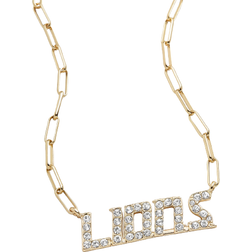 Baublebar Detroit Lions Chain Necklace - Gold/Transparent