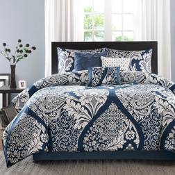 Madison Park Vienna Bed Linen Blue (264.16x233.68)