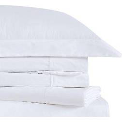 Brooklyn Loom Classic Cotton Bed Sheet White (259.08x228.6)