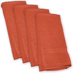 Design Imports Solid Waffle Spice Kitchen Towel Orange (71.12x45.72)