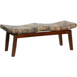 Zimlay Mahogany Contemporary Settee Bench 47x18"