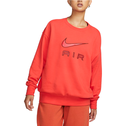 Nike Air Fleece Crew Sweatshirt Women's - Light Crimson/Oxen Brown