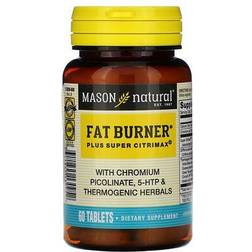 Mason Natural Fat Burner Plus Super Citrimax, 60 Tablets 60