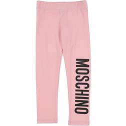 Moschino Logo Print Leggings - Pink