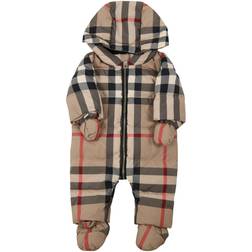 Burberry Check Puffer Suit -Beige