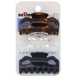 Scunci Jaw Clips Assorted Colors