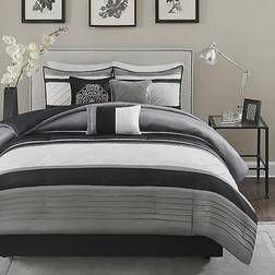 Madison Park Blaire Bed Linen Gray (264.16x233.68)