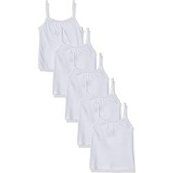 Hanes Toddler Girl's Tagless Cami 5-pack - White